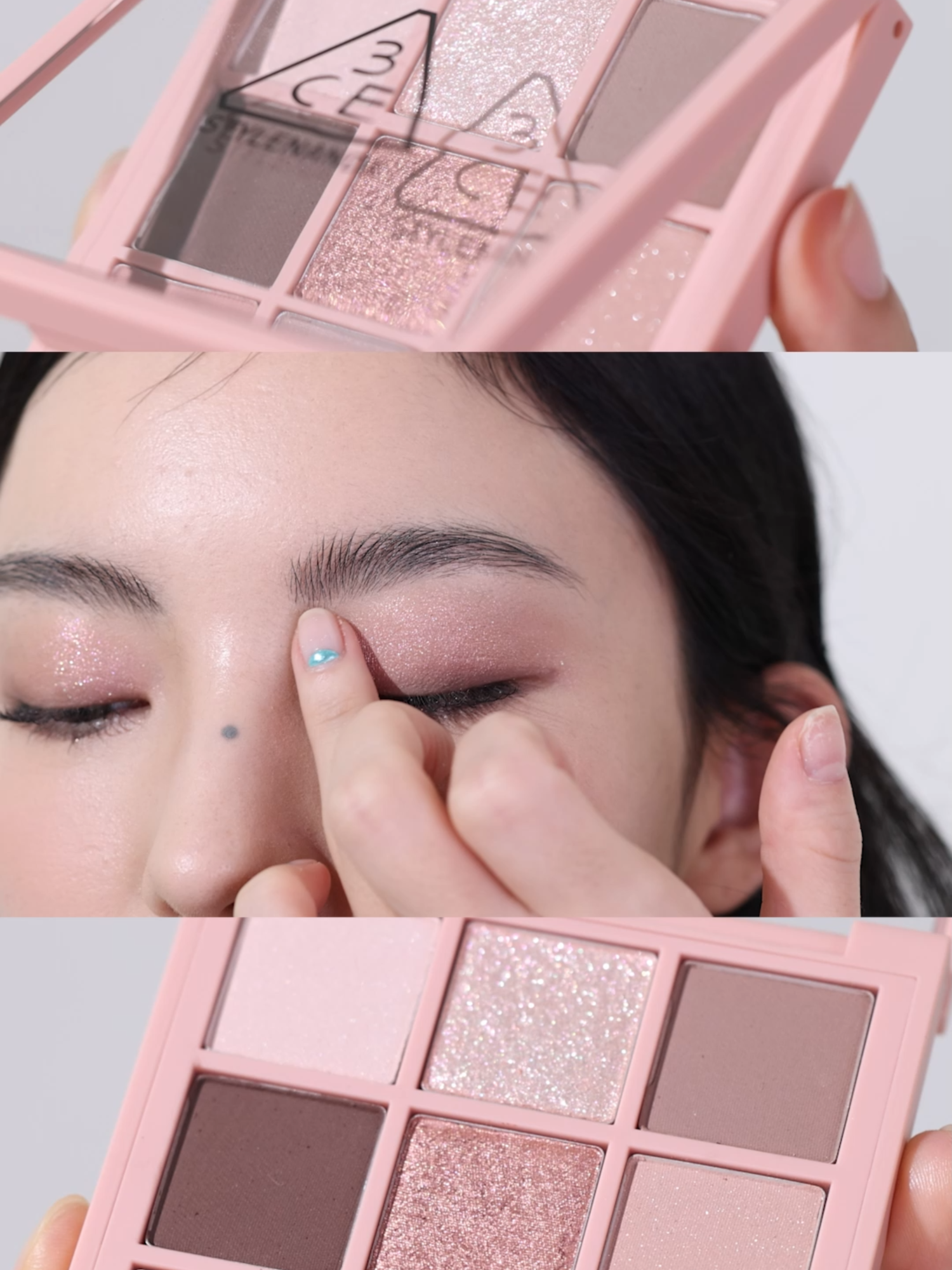 Create the dreamiest neutral pink makeup look with these 3CE essentials: MULTI EYE COLOR PALETTE # KNOTTED PINK FACE BLUSH # PINK FILTER DROP GLOW GEL # MAUVE CALL EYE SWITCH # ICY WHITE #3CE #3CESTYLENANDA #3CE스타일난다 #3CETUTORIAL #NEUTRALPINKMAKEUP #AUTUMNLOOK #MAKEUPTUTORIAL