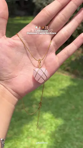 Pretty Necklace 🩰🪞🕯| Barbie Diamond Castle Heart Stone˚୨୧⋆｡˚ ⋆ #necklace #kalungtitanium #kalungpermata #diamondcastlenecklace 