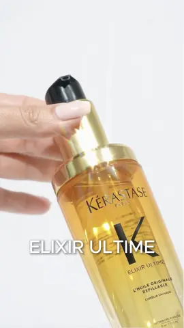 Get ready for the iconic shine that defines your style with Elixir Ultime ✨  #KerastaseID #TheShineOfAnIcon #ShinyHair #HairOil #Hairtok #rambutkusut #heatprotectant