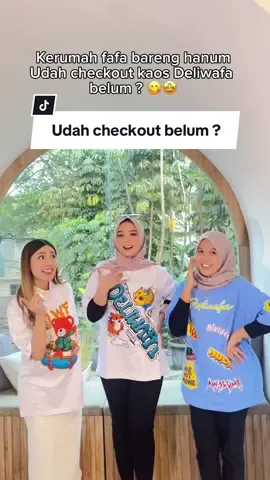 Udah punya kaos series ini belum? Buruan checkout biar bisa samaan bareng kak fauzana 🤩🥰  #deliwafastore #tokoviral #kaosdeliwafa #fauzana #masiyunsobatgaret #sobatngaret #onestopshopping 