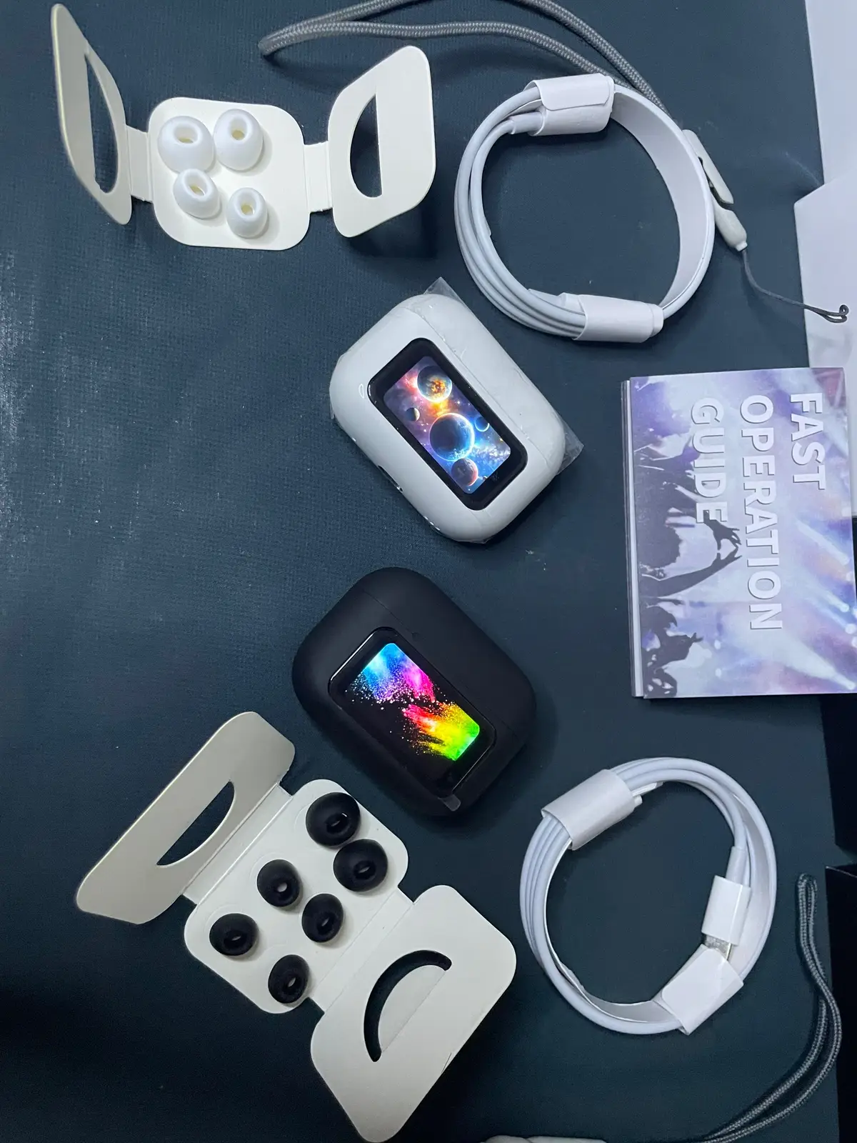 ANC ENC working black and white colour available  At reasonable pricing to order message us at WhatsApp number in bio free cash on delivery available only 200 advance  #newearbuds #touchdisplay #screenairpods #airpods #newproduct 