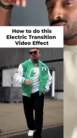 How to do this electric video effect edit on your phone  . #outfittransition #videoedit #tutorial #edit #howtotiktok #transition 