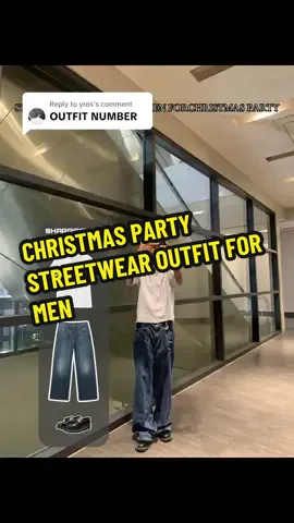Replying to @yros STREETWEAR OUTFIT FOR MEN CHRISTMAS PARTY OUTFITS #outfitformen #christmaspartyoutfitideas #christmasparty #christmaspartyoutfitformen #streetwear #streetwearformen #baggypantsoutfit 