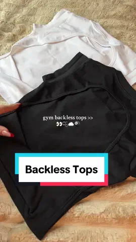 So comfy and FLATTERING 🤩 #gymfits #backlesstop #backless #gymtee #tops #GymTok 