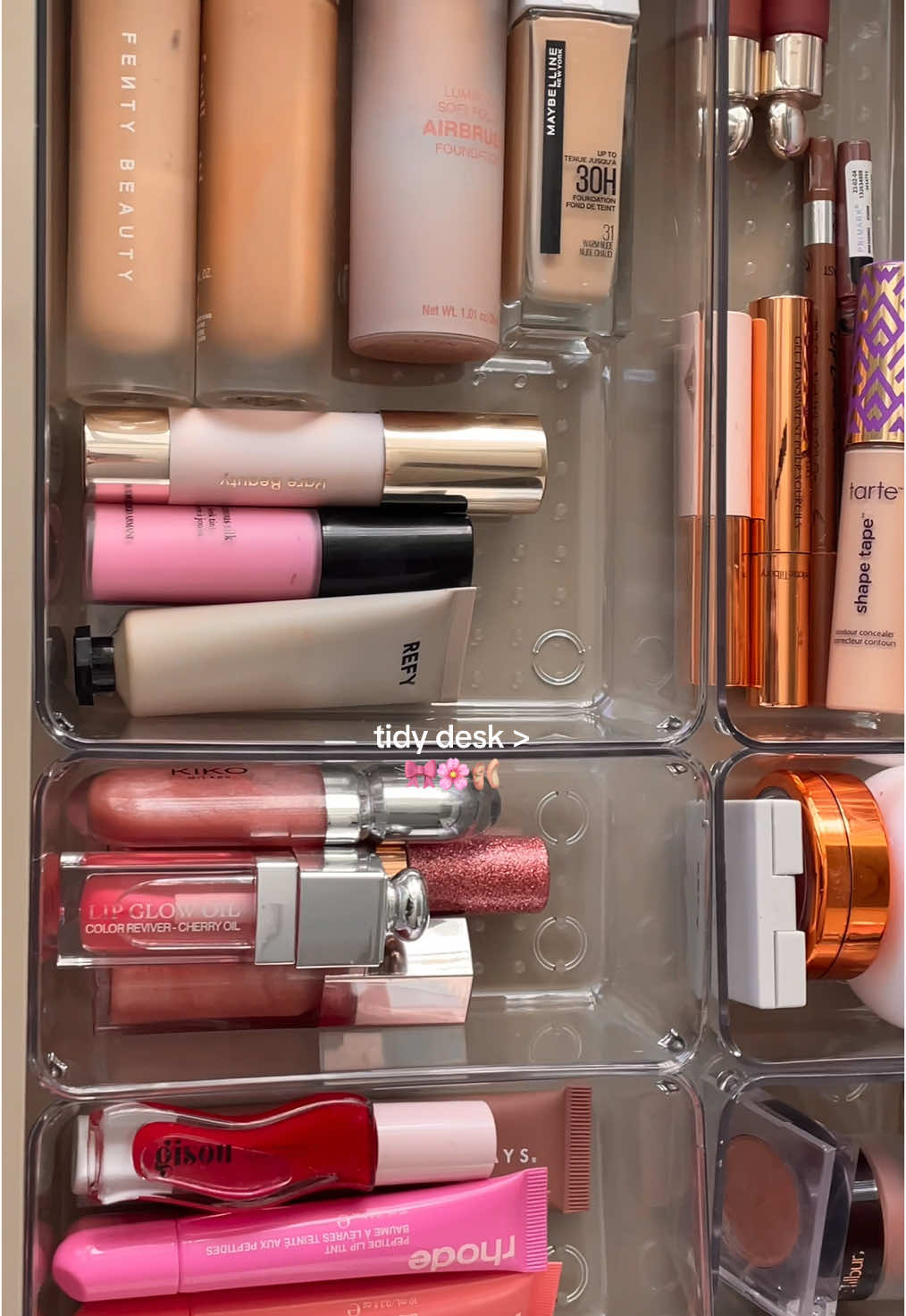 obsessed with these drawer organisers from @SHEIN @SHEIN UK #makeuporganization #makeuporganizer #deskorganization #deskorganizer #makeuptour #makeup #homeorganization #vanity #BeautyTok #makeuptiktok 