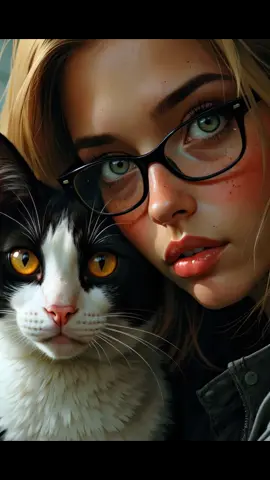 Girl and Her Cat #girls #pet #wallpaper #tiktokindia #beauty #cute #loveyou #fypシ゚ #for #instrumental