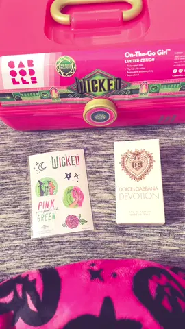 New Glinda Wicked travel case. New Devotion Dolce and Gabanna from Ulta. It smells classy and timeless. Clean yet gourmet with vanilla and lemon and lilly so good ! #ulta 