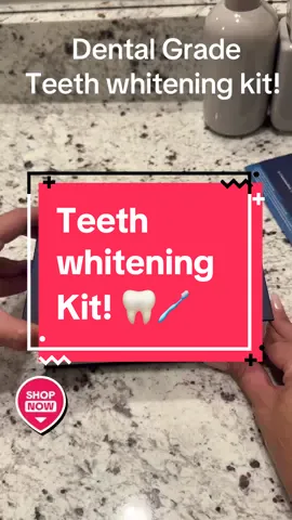 #CapCut teeth whitening kit! It actually works! #teethwhitening #SelfCare #TikTokShop #fyp #tiktokshopfinds 