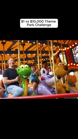 $1 vs $10.000 Theme Park Challenge P2 #salish #jordanmatter #challenge #jordan #fyp 