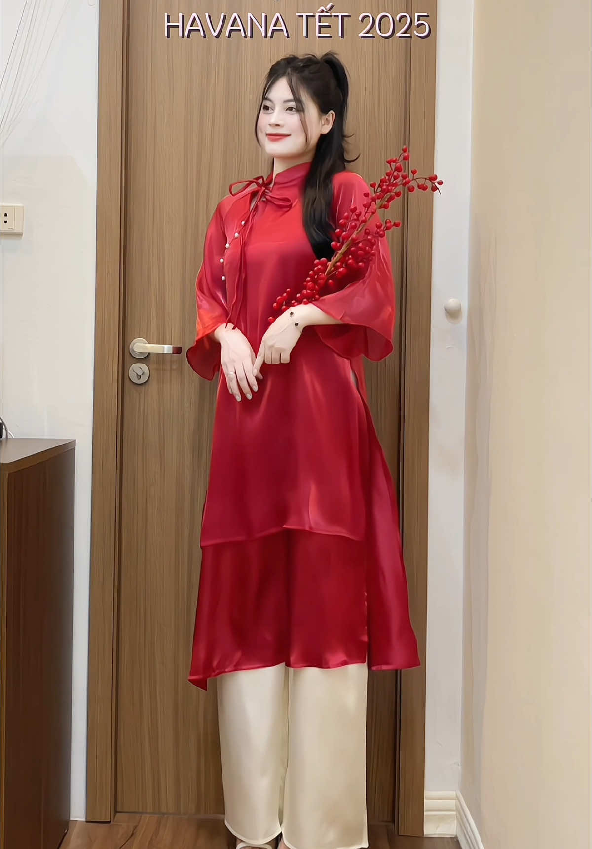 Nghe nhạc tết mà rạo rực quá 🤭 #havana @Havana #aodai #aodaitet 