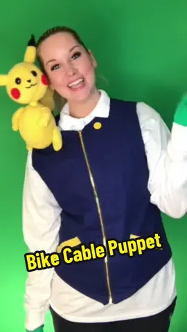 How to make a puppet that sits on your shoulder! #puppet #shoulderpuppet #pikachu #pokemon #fyp #DIY 