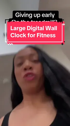 Using a timer during the workout is a game changer. I love that this large digital clock has a very large display and a timer with the remote. #digitalwallclock #largeclock #fitnesstimer #clock #fitnessclock 
