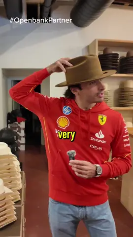 #OpenbankPartner Making cowboy hats with @Charles Leclerc and @carlossainz55 from @ferrari in honor of @Openbank US launch in the US! Which athlete should we interview next?? Tag them in the comments!  Openbank by Santander. Santander Bank, N.A. Member FDIC