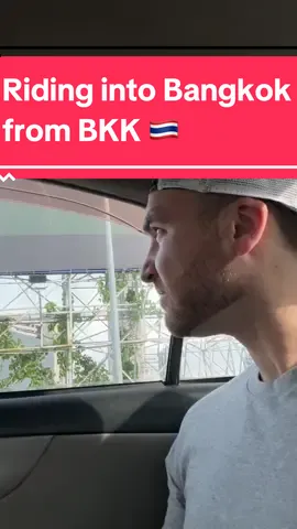 Nothing like the drive into Bangkok from BKK airport, where the city slowly starts to come into view IYKYK👌🏻 #bangkok #bkk #thailand 