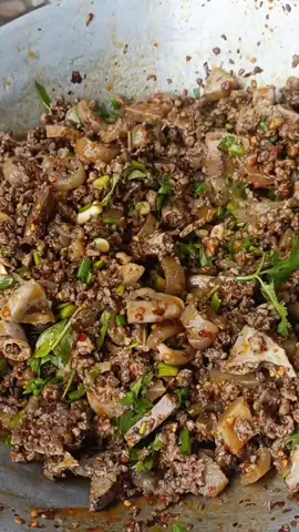 #ลาบเหนือ#ลาบหมู#เมนูบ้านๆ #โซ่สารคาม 