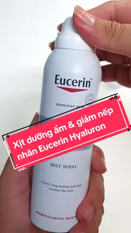 Xịt dưỡng ẩm & giảm nếp nhăn Eucerin Hyaluron Mist Spray #traumaboy #review #eucerin #beauty #skincare  #EnergiKuatTiapLangkah 