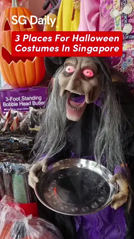 Haven't gotten your Halloween costume yet? Here are 3 places in Singapore for you to get them from 🎃 📍 1. Pan In The Box 1015 Geylang East Ave 3, #01- 129, Singapore 389730 🕒 Mon - Wed, 10am-8pm Thur - Sat, 10am-8:30pm  Sun, 10am-7:30pm 📍2. Lips Enterprise 14 Scotts Rd, #03-08/09, Singapore 228213 🕒 12pm - 7:30pm, Closed on Sundays 📍3. Daiso Varying outlets across the country #halloweensg #thingstodoinsingapore #halloween2024 #cosplaysg #sgcosplay #orchardroad #payalebar #daiso #singaporetiktok 