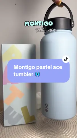Reward diri sendiri, lovenya pastel colour 🦋🩵 #montigo #montigobottle #tumbler #tumblerviral #trendingvideo #racuntiktok #racuntiktokshop #trendingtiktok #fypシ゚viral 