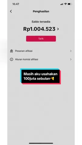 Tarik komisi pertama😍 #fyp #affiliatemarketing #komisipertamatiktokafiliasi #soundviral 
