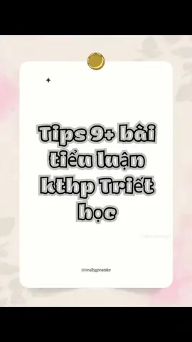 🎓 Mẹo viết tiểu luận Triết học Mác - Lênin đạt điểm 9/10: 1️⃣ Hiểu đề tài: Xác định nội dung trọng tâm mà đề tài yêu cầu 📋🎯. 2️⃣ Nghiên cứu kỹ lưỡng: Sử dụng tài liệu từ các tác phẩm kinh điển của Marx, Engels, Lenin 📚🔍. 3️⃣ Lập dàn ý rõ ràng: Mở bài, thân bài (luận điểm + dẫn chứng), kết luận 📝🔑. 4️⃣ Lập luận chặt chẽ: Triển khai ý logic, có liên kết giữa các luận điểm 🎯💡. 5️⃣ Trích dẫn chuẩn xác: Đảm bảo trích dẫn đúng các nguồn gốc 📑📖. 6️⃣ Chỉnh sửa kỹ lưỡng: Kiểm tra lỗi ngữ pháp, cấu trúc trước khi nộp 🎉✅. 7️⃣ Quản lý thời gian: Phân chia thời gian để không viết gấp 🌟⏳. #daihocdalat #daihocvanhien #daihocngoaithuong #ngoaithuonguniversity #uehisb #ueh #ueher #daihockinhtetphcm #daihocsuphamhanoi2 #hnue #daihockinhtequocdan #viral #tiktok #Hpu2 #giaovienmamnon #ued #hocvienbaochivatuyentruyen #hocviencanhsatnhandan #daihockinhtequocdan #daihochoasen #hoasenuniversity #daihocduytan #daihocsuphamhanoi #nghiepvusupham #turnitinplagiarismcheck #turnitincheck #daihockinhtequocdan #daihocduytan #hoasenuniversity #duytanuniversity #hoasenuniversity #duytanuniversity #hnue #uel #uelsctv #hlu #daihocluathanoi #ulaw #ulawhcm #daihocdalat #nghiepvusupham #daihocthudaumot #nghiepvusupham #daihocbinhduong 