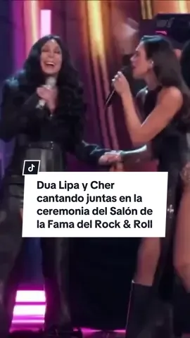 Dua Lipa y Cher juntas en el escenario cantando “Believe” en la inauguración del Rock and Roll Hall of Fame Ceremony 2024 😍🔥😱 CC: @tcher.universe #dua #dualipa #duaa #dualipachallenge #dualipaofficial #dualipaedit #dualipafans #cher #rocknroll #rocknrollhalloffame #rockandroll #rockandrollhalloffame #rockandrollhalloffame2024 #believe 