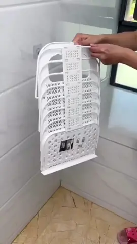 Giỏ đựng quần áo bẩn gấp gọn treo tường #giodungquanao 