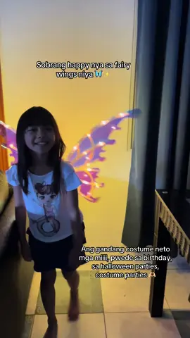 With lights and music sulit ang binayad 🥹 #electricwings #butterflywings #costume #fairywings 