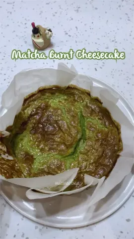 Nhật ký làm bánh healthy - P.80: Matcha burnt cheesecake 🌷mừng 20/10 các ce cụa tui #healthyfood #lambanh #EasyRecipe #cheesecake #fypシ 