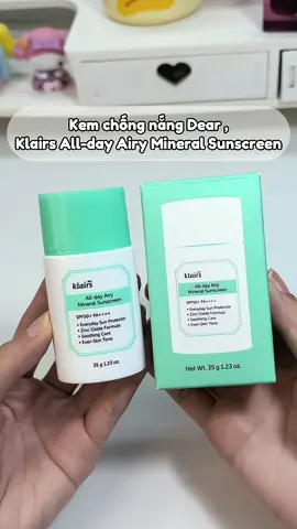 Kem chống nắng nàh Klair ✨✨🥰#review #unboxing #kemchongnangklair #klair #klairsvietnam #skincare #kemchongnangdadaumun #xuhuong #viral #fyp 