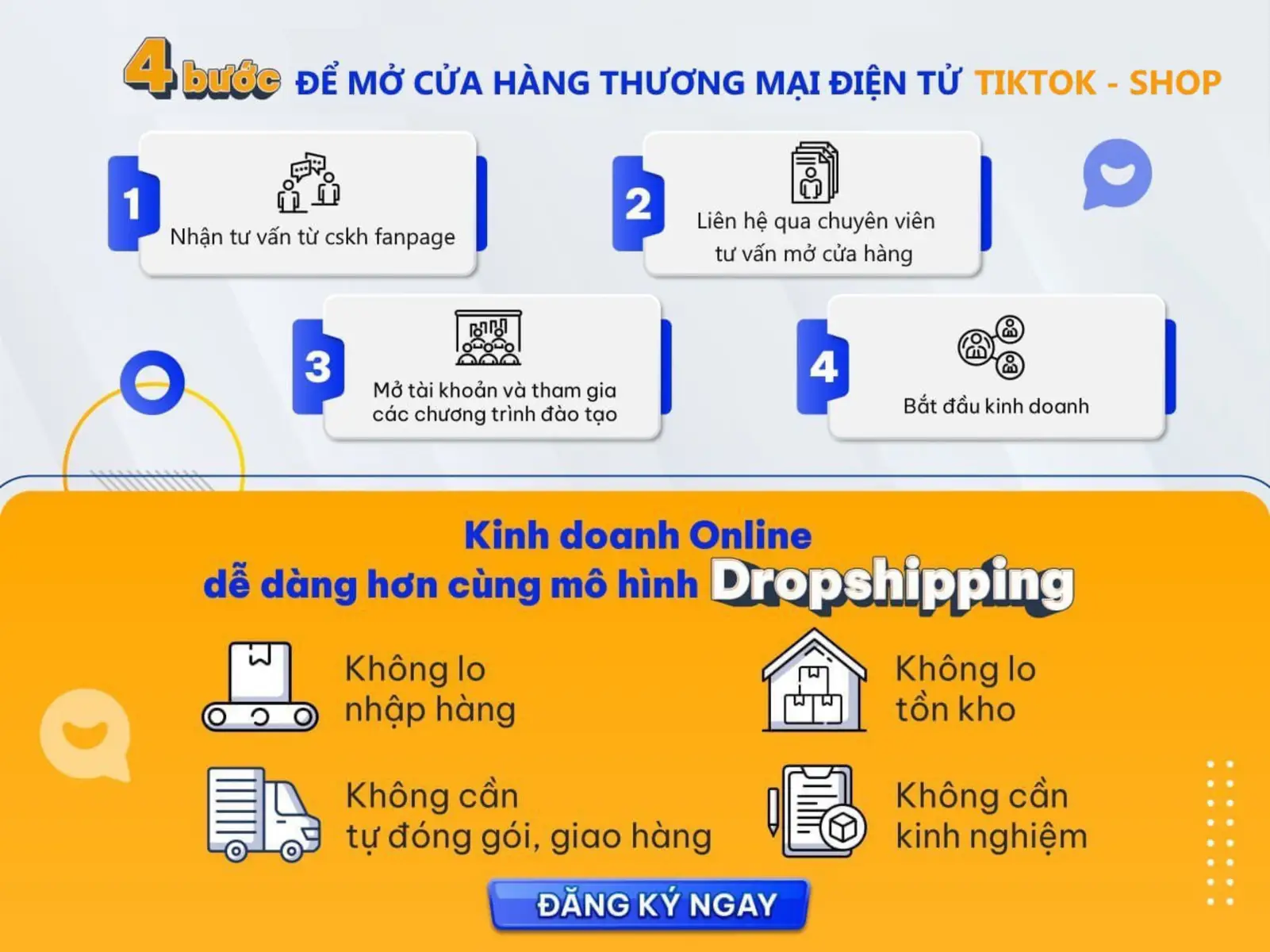 👥Quy trình của mô hình Dropshipping Tiktok Shop sẽ bao gồm: - Bạn mở 1 cửa hàng trên nền tảng Tiktok Shop. - Bạn chọn sản phẩm từ kho hàng của chúng tôi. Mặt hàng bạn muốn kinh doanh có sẵn giá bán và giá gốc trên sản phẩm 🛍 - Bên Tiktok Shop và kho hàng của chúng tôi sẽ Marketing về sản phẩm và cửa hàng của bạn để tiếp cận khách hàng tiềm năng 📈 - Bạn chốt đơn hàng khi có khách đặt hàng trên cửa hàng ☑️ - Bạn liên hệ với kho hàng cung ứng sản phẩm và mua sản phẩm với giá gốc  - Kho cung ứng sẽ đóng gói và vận chuyển chỉ từ 2 đến 5 ngày đến tay khách hàng của bạn 📦 - Gửi hàng và theo dõi đơn hàng tại cửa hàng của bạn Tiktok Shop, hàng đến tay khách hàng bạn vào cửa hàng rút tiền gốc và lợi nhuận về tài khoản . Bạn có thể kiếm được lợi nhuận từ việc chênh lệch giá 💰 -Còn chần chờ gì nữa , hãy liên hệ với Tiktok Shop liền nhé !!#fyp #foryou #viral #tiktok 