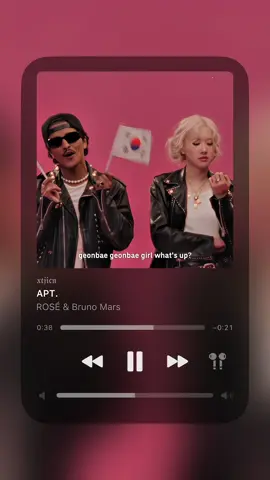 APT. - ROSÉ & Bruno Mars #rose #brunomars #APT #roses_are_rosie #lyrics #song #xtjicn 