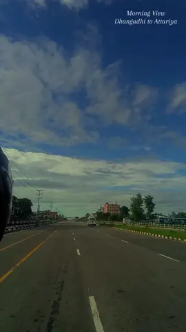 Morning View  Attariya to dhangadhi road  #foryou #bikelover 