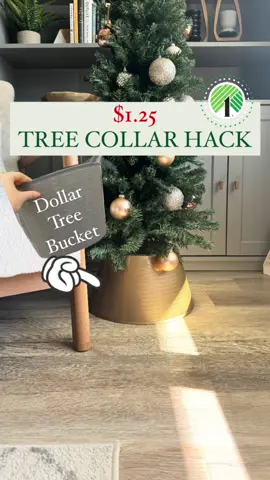 Sharing my most viral 🤯 Dollar Tree 🎄Christmas Tree Bucket HACK!  👉🏻 Would you use this DIY tree collar decorating hack?! ♥️💚♥️👇🏻 SHOPPING list: 🛒 Dollar Tree 4 Ft Christmas Tree  🛒 Dollar Tree Bucket w/ Handles  🛒 Dollar Tree Zip Ties *Optional* 🛒 Rustoleum Gold Spray Paint  #dollartree #christmas #holidaydecor #holiday #DIY #craft #homedecor #christmasdiy #outside #design #Home #interior #homedesign #interiordesign #explorepage #trending #reelvideo #newreel #art #dollartree #dollarstore #kidcraft #creative #christmasdecorations  #tutorial #hacks @Dollar Tree  @Emma Villaneda 