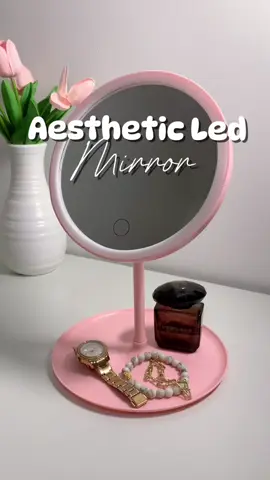 So inlove with this Led Makeup Mirror ✨💖 #makeupmirror #ledmirror #pink #ledlights #foryou #fyp #viral 