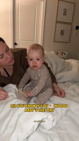 if you moooo like a cow your baby will cry 🥹😅 #funnyvideo #babylove #babytiktok #moment #moo #edit #cutestbaby 
