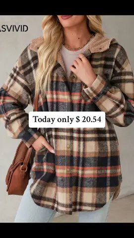 🥰😘💕🍁✨The plaid fleece - lined coat is stylish and warm. It's comfortable to wear by yourself and a thoughtful gift for elders. Don't miss it!🥰😘💕🍁✨ #coat #gift #clothes #OOTD #fashion #fall #Falloutfits #Earthtone #fallfreshness #TikTokMadeMeBuyit #spotlightfinds #spotlightfashion #fypage #dealsfordays #giftfromtiktokshop #tiktokshop #halaratiktokshop #fashiontiktok #tiktokshopbacktoschool #falldealsforyou #stockholmstyle #blackfridaysales