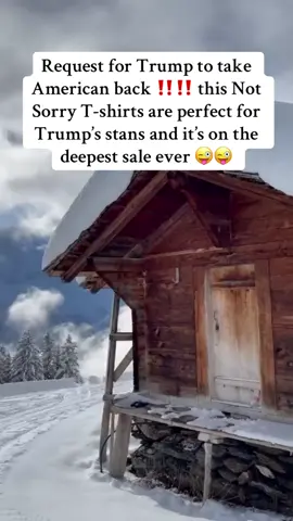 Request for Trump to take American back ‼️‼️ this Not Sorry T-shirts are perfect for Trump’s stans and it’s on the deepest sale ever 😜😜