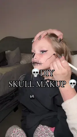 Skeleton halloween makeup #fyp #foryou #skull #skullmakeup #skullgirls #cutehalloween #halloweenmakeuplook #skully #halloweencostume #quickhalloweenmakeup #easyhalloweencostume 