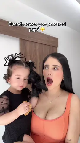 A quien se parece 🤣 dicen que al papa y otros a la mama 