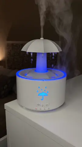 She just love the sound of rain #humidifier #insomnia #sleep #relax #roomdecor 