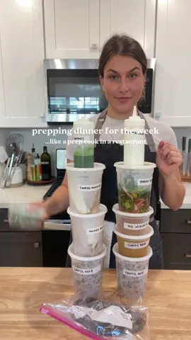 dinner for the week! #ingredientprep #dinner 