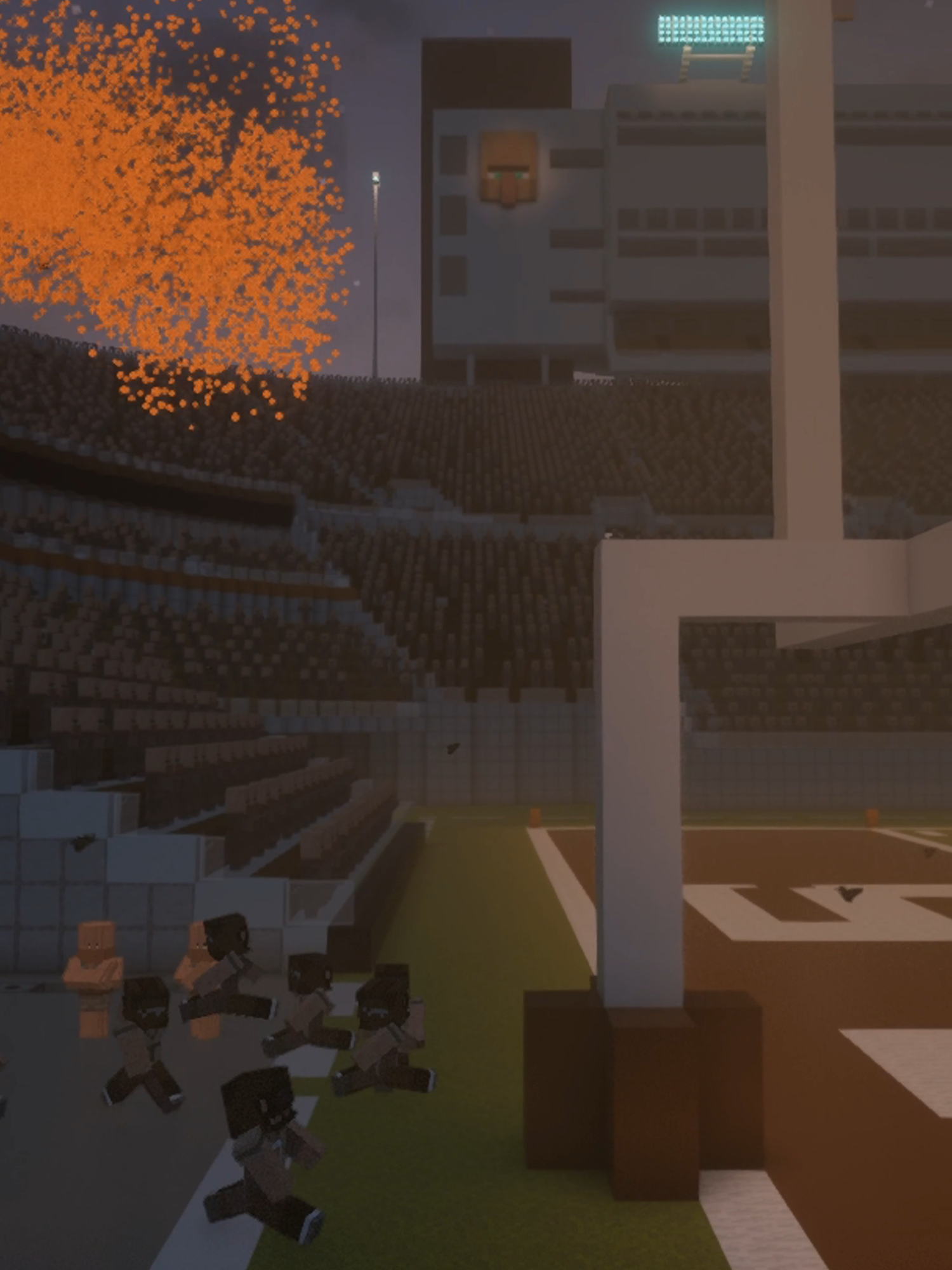VILLAGER TECH WALKOUT 🔥 #fyp #Minecraft #CollegeFootball #mcaa #footballtiktok #villagertech
