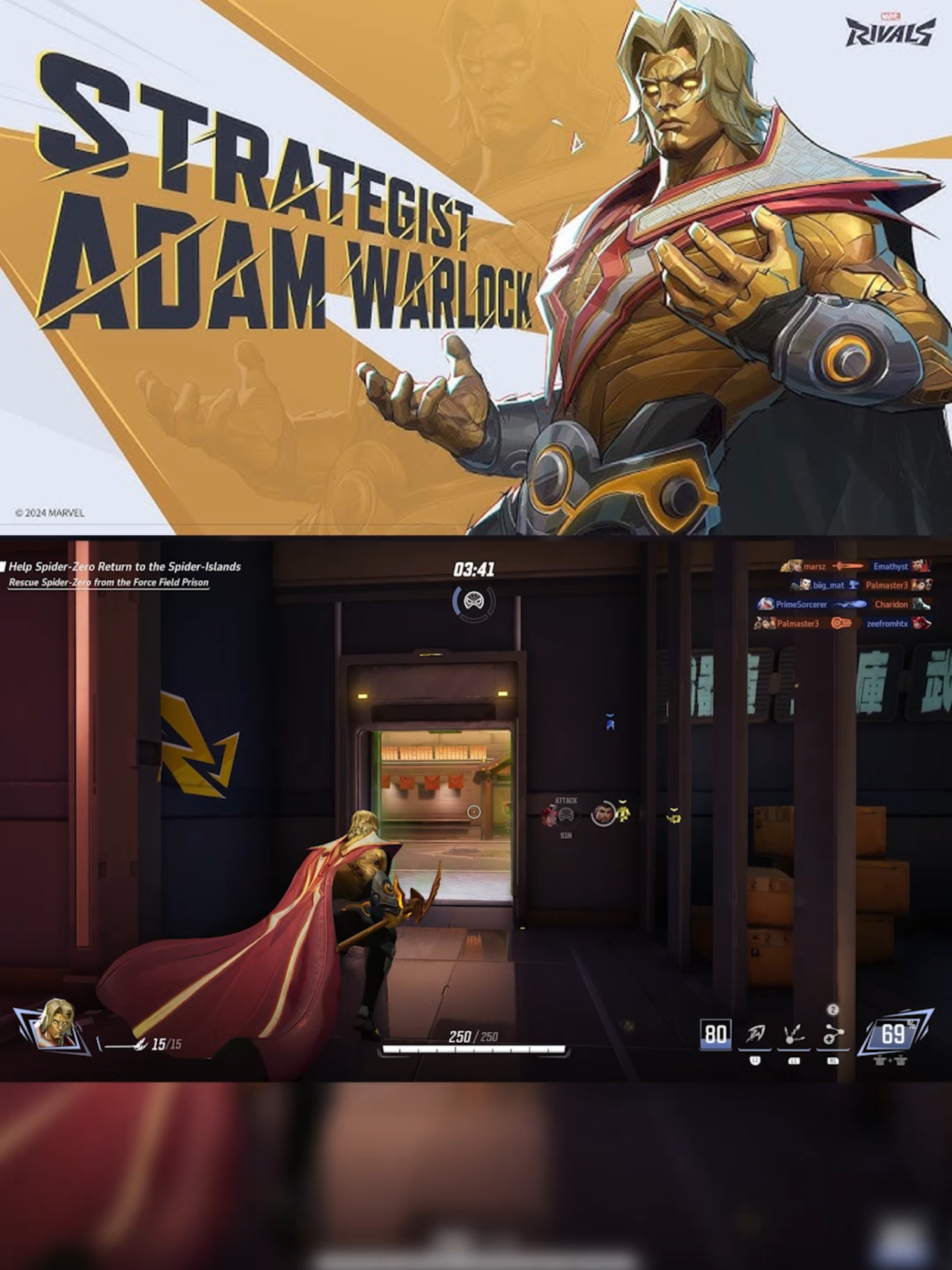 Check out some Adam Warlock Gameplay. More on my YT channel check it out #kinglionoflocs#adamwarlockmcu#marvel#marvelcomics #marvelrivals#guardiansofthegalaxyvol3 #tiktokgaming