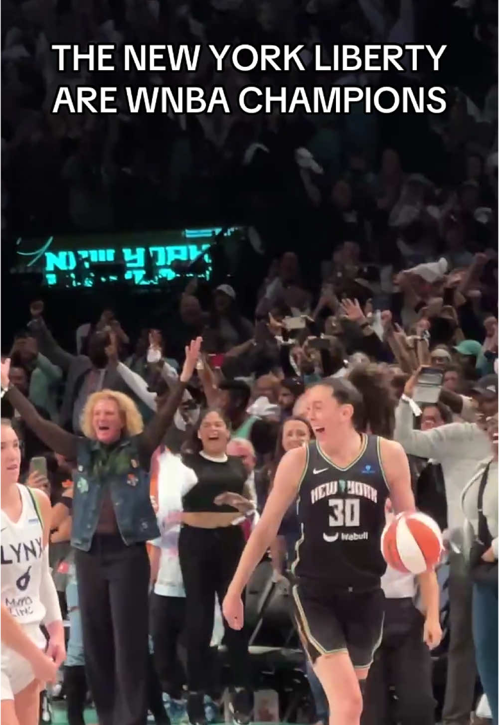 PURE JOY 🥲 #WNBA #nyliberty #CHAMPIONS 