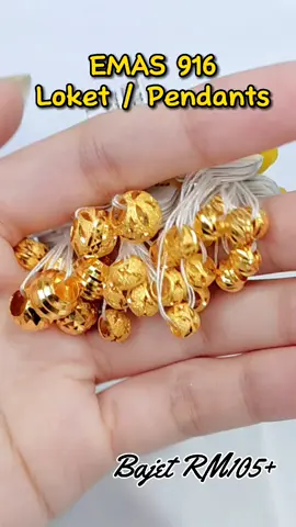 Emas 916 Loket/pendants bajet Rm105+🥳🤩🤩 #vitaragoldjewellery #emas916 #gold #emas #loket #pendant #bajet #hadiah #tiktok #fyp 