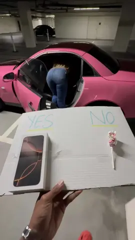 Giving away the newest iPhone if they say YES 