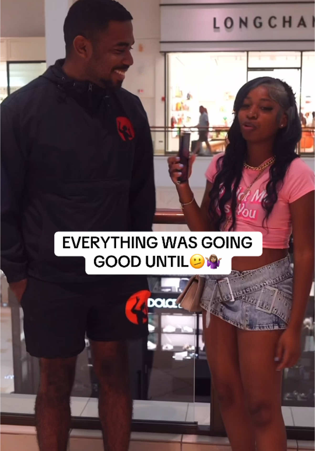 Everything was cool until …🤷🏽‍♀️ #fypシ #blowthisup #mall 