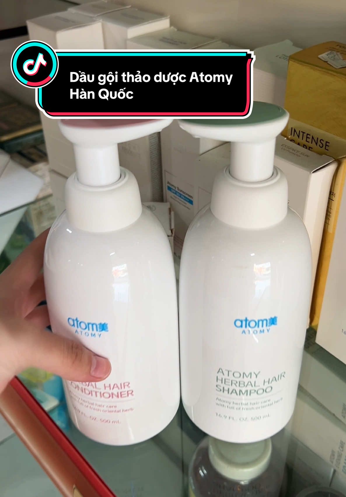 Dầu gội đầu thảo dược Atomy Hàn Quốc #daugoithaoduoc #xuhuong #fyp 