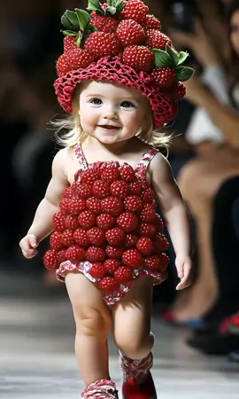 Adorable Cute Baby Fashion show #cutebaby #adorablebaby #ranway #fashiontiktok #piupiu #baby #ai #babyfashionshow #fyp #kawaii #fruitcostume 