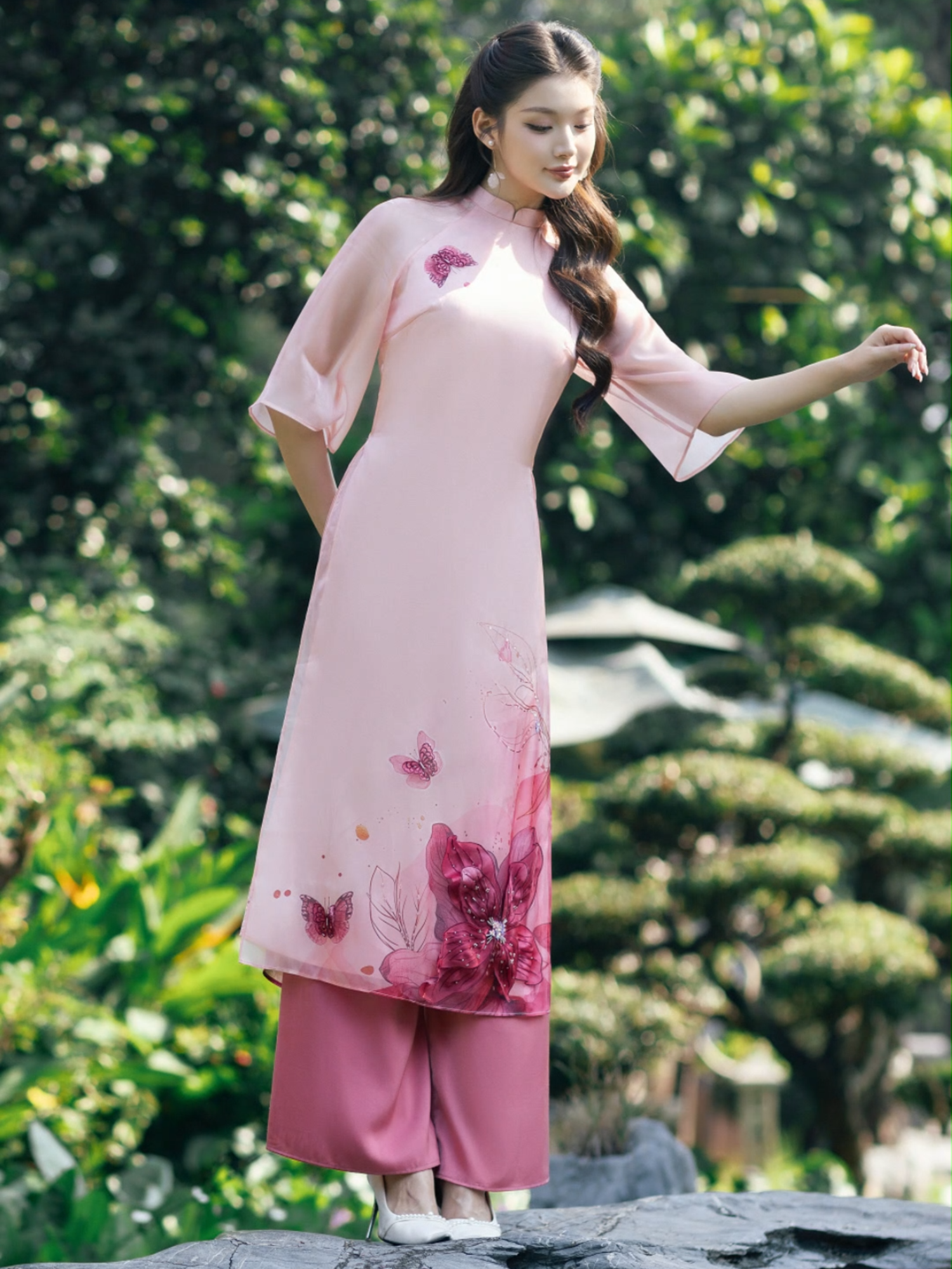 Mẫu áo dài Uyển Đình - Thu sắc Collection 2024 #aodaidep #aodaicachtan #econice #xuhuongtiktok #viral #xuhuong #fypシ゚viral🖤tiktok